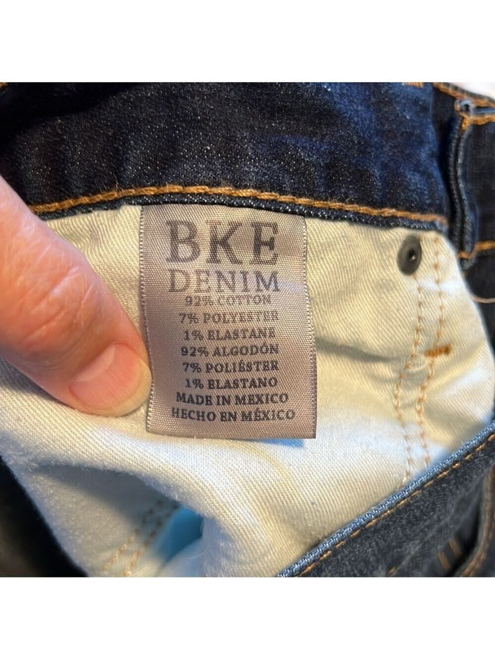 BKE Jake Straight Dark Wash Stretch Jeans Size 32L - Picture 11 of 14